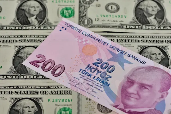 Turkish lira and us dollar photos