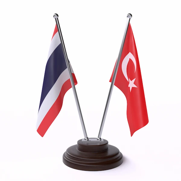 Thailand and Turkey flags