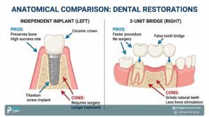 A Dental Implant or a Bridge: What’s Better?