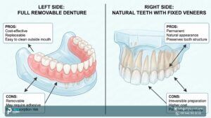 What is the best option for your Dentures vs Veneers?