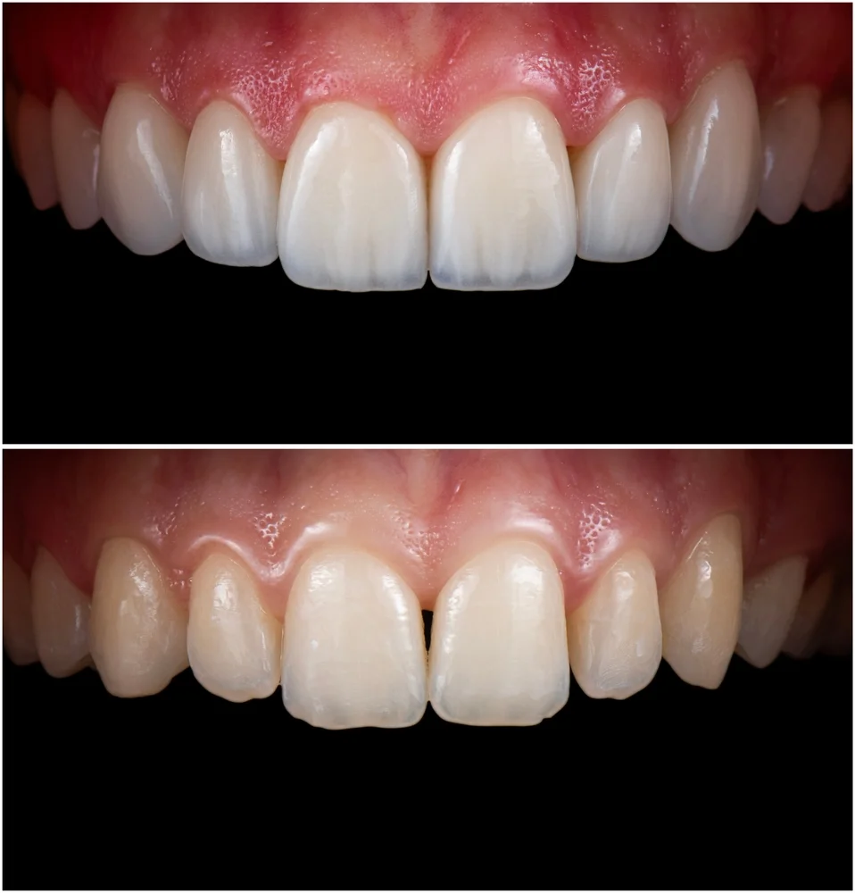 فينير السيراميك قبل وبعد في عيادتنا