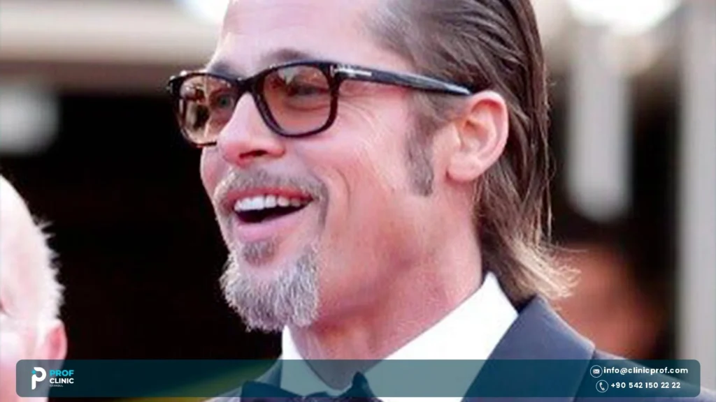 Brad Pitt teeth Fight Club look